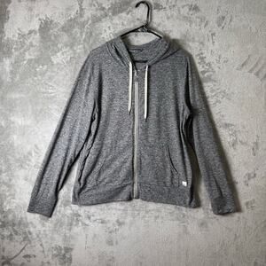 Vuori Heather Grey Super Soft Performance Full Zip Hoodie Size XL Athleisure